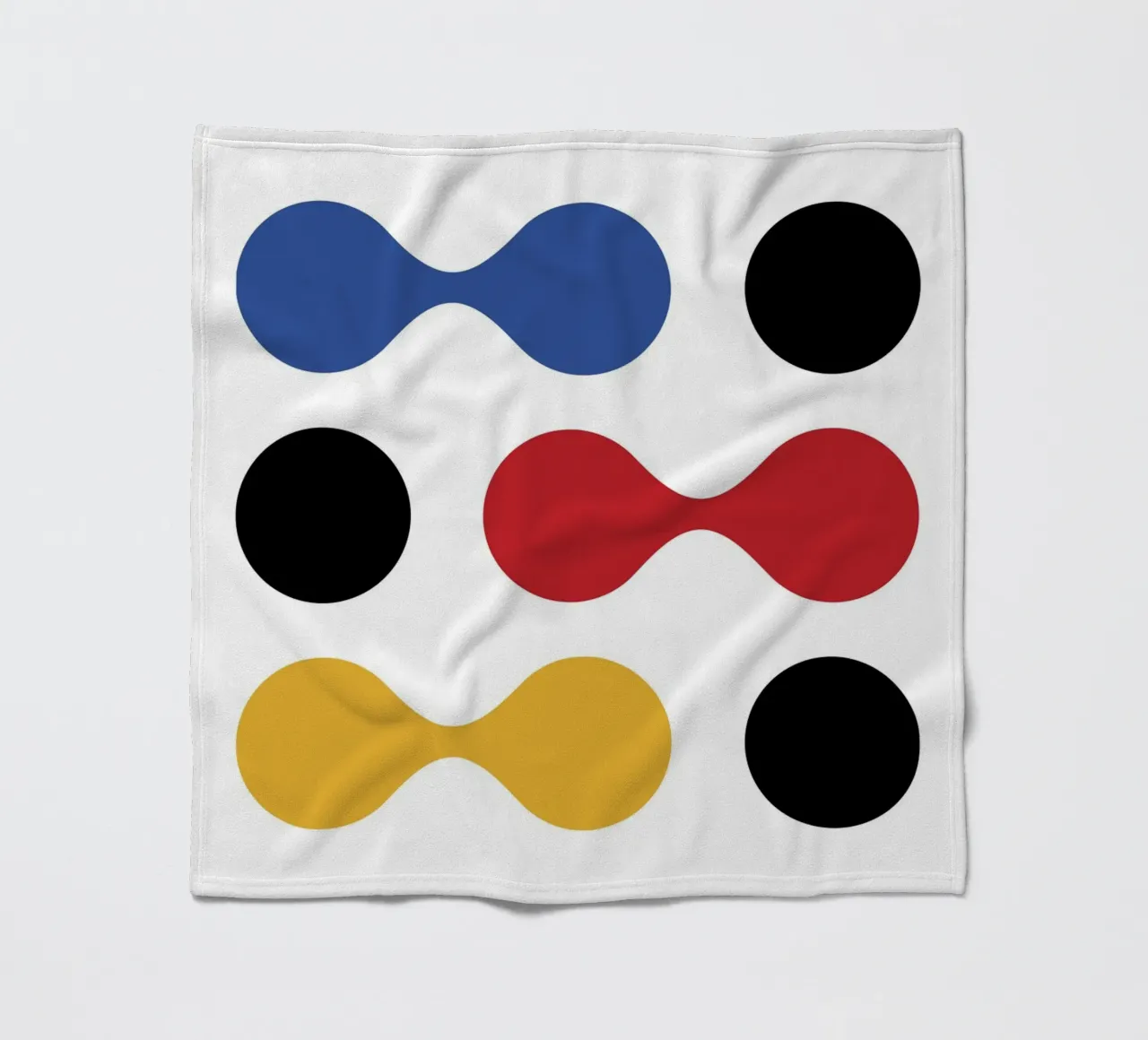 Bauhaus 1919 Forme geometriche Stampa a colori coperta in pile da NorwesClub