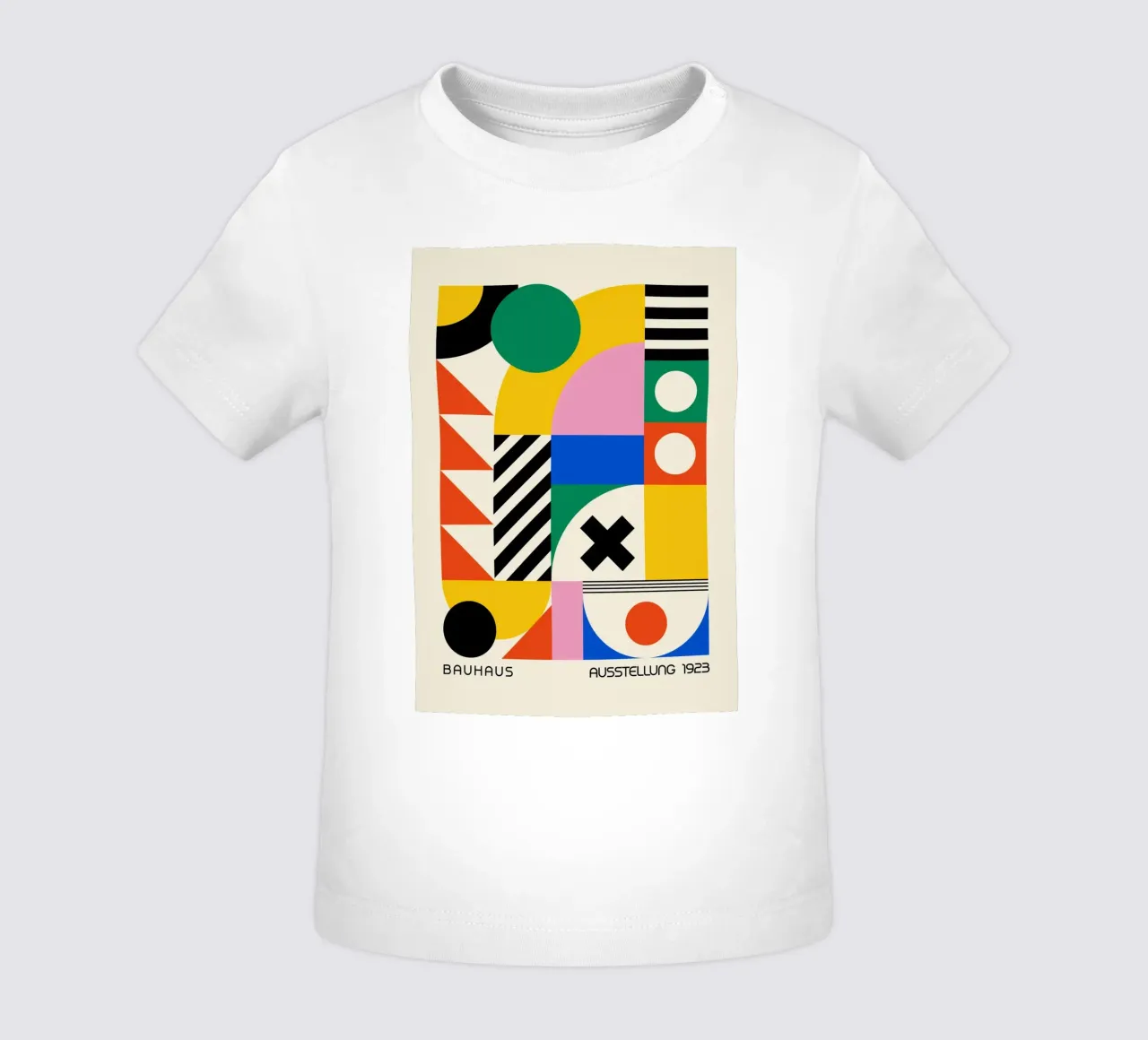 Bauhaus 1923 Mostra Forme Geometriche Poster maglietta neonato da NorwesClub
