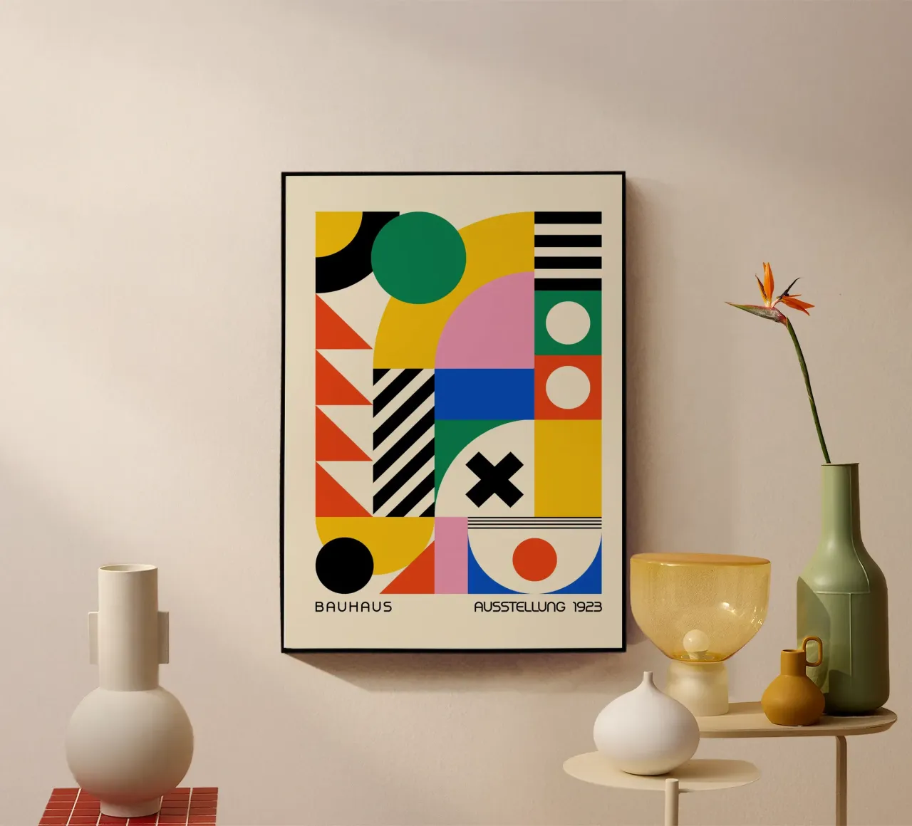 Bauhaus 1923 Mostra Forme Geometriche Poster plexiglass da NorwesClub