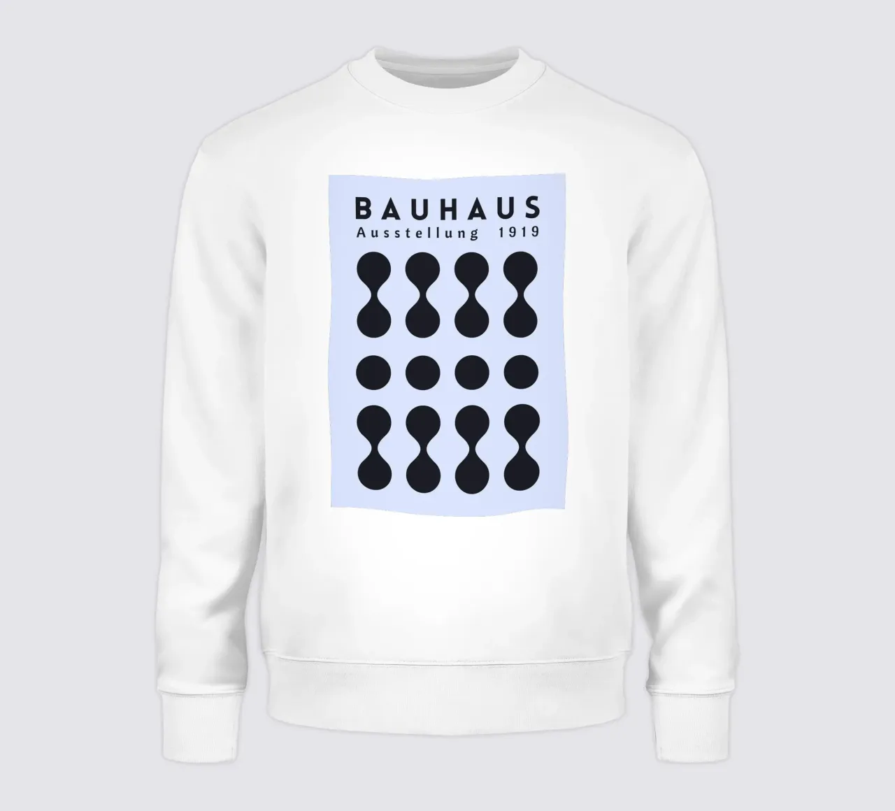 Bauhaus 1919 Mostra Forme geometriche Blu felpa da NorwesClub