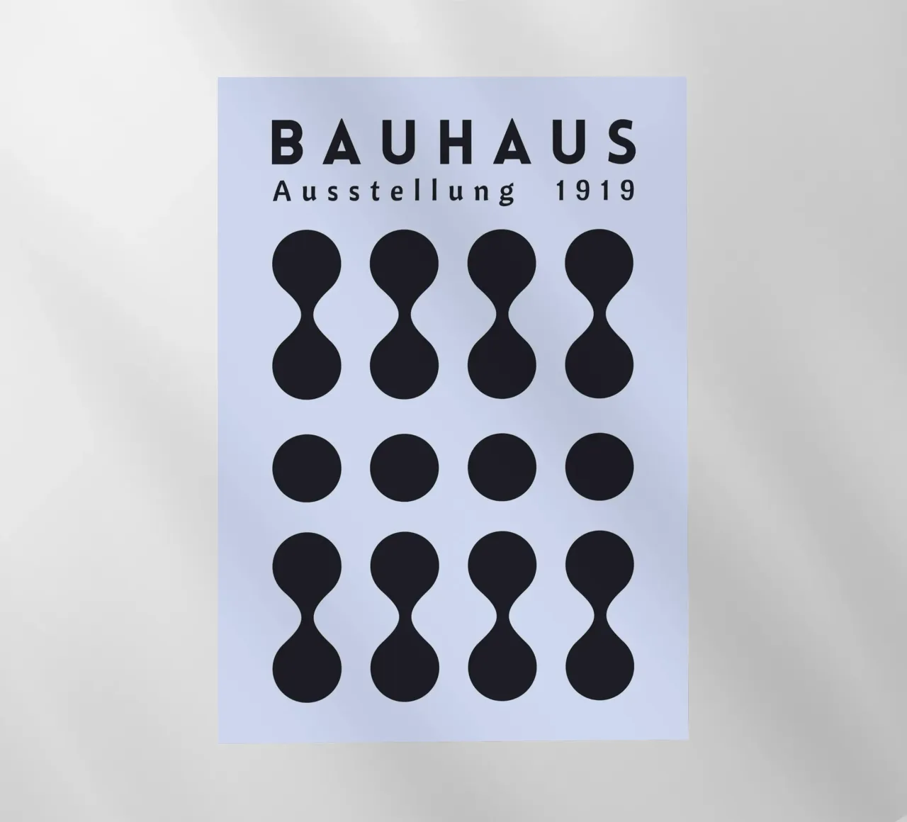 Bauhaus 1919 Mostra Forme geometriche Blu pellicola backlit da NorwesClub