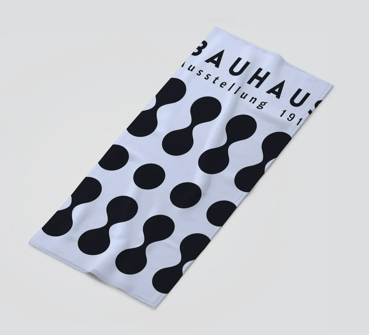 Bauhaus 1919 Mostra Forme geometriche Blu telo mare da NorwesClub