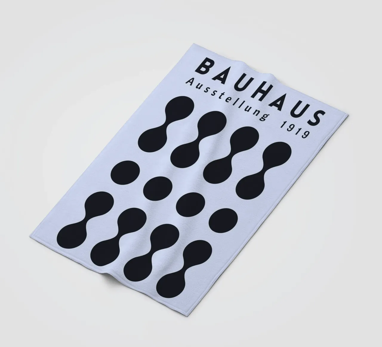 Bauhaus 1919 Mostra Forme geometriche Blu coperta in pile da NorwesClub