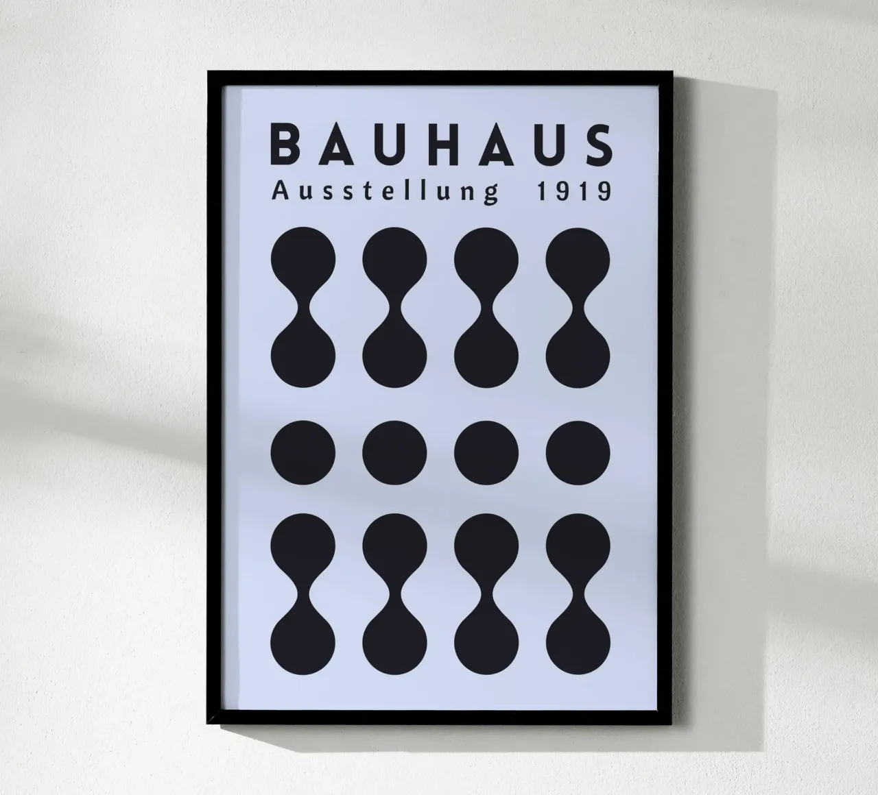 Bauhaus 1919 Mostra Forme geometriche Blu carta hahnemühle da NorwesClub
