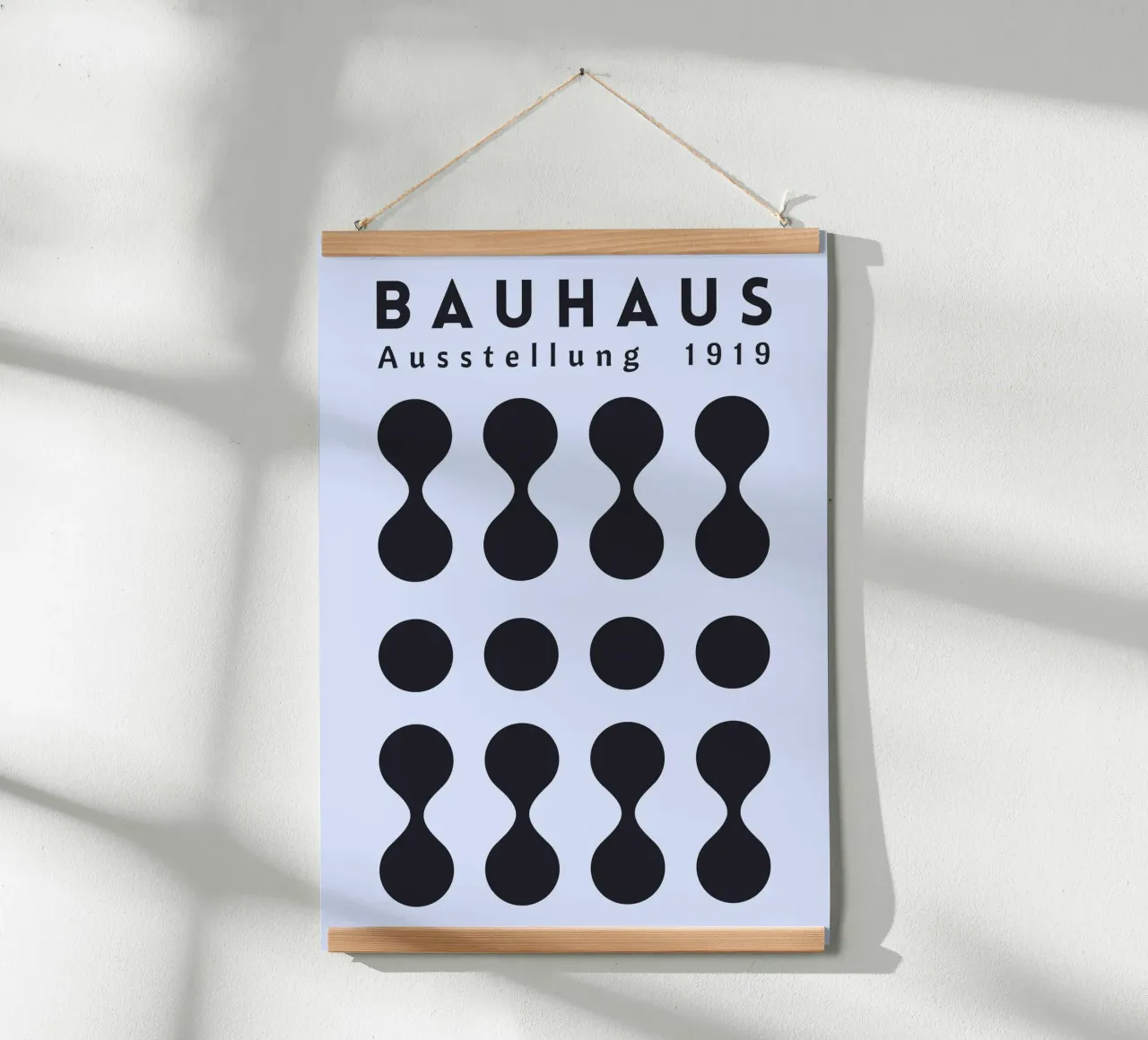 Bauhaus 1919 Mostra Forme geometriche Blu carta hahnemühle da NorwesClub