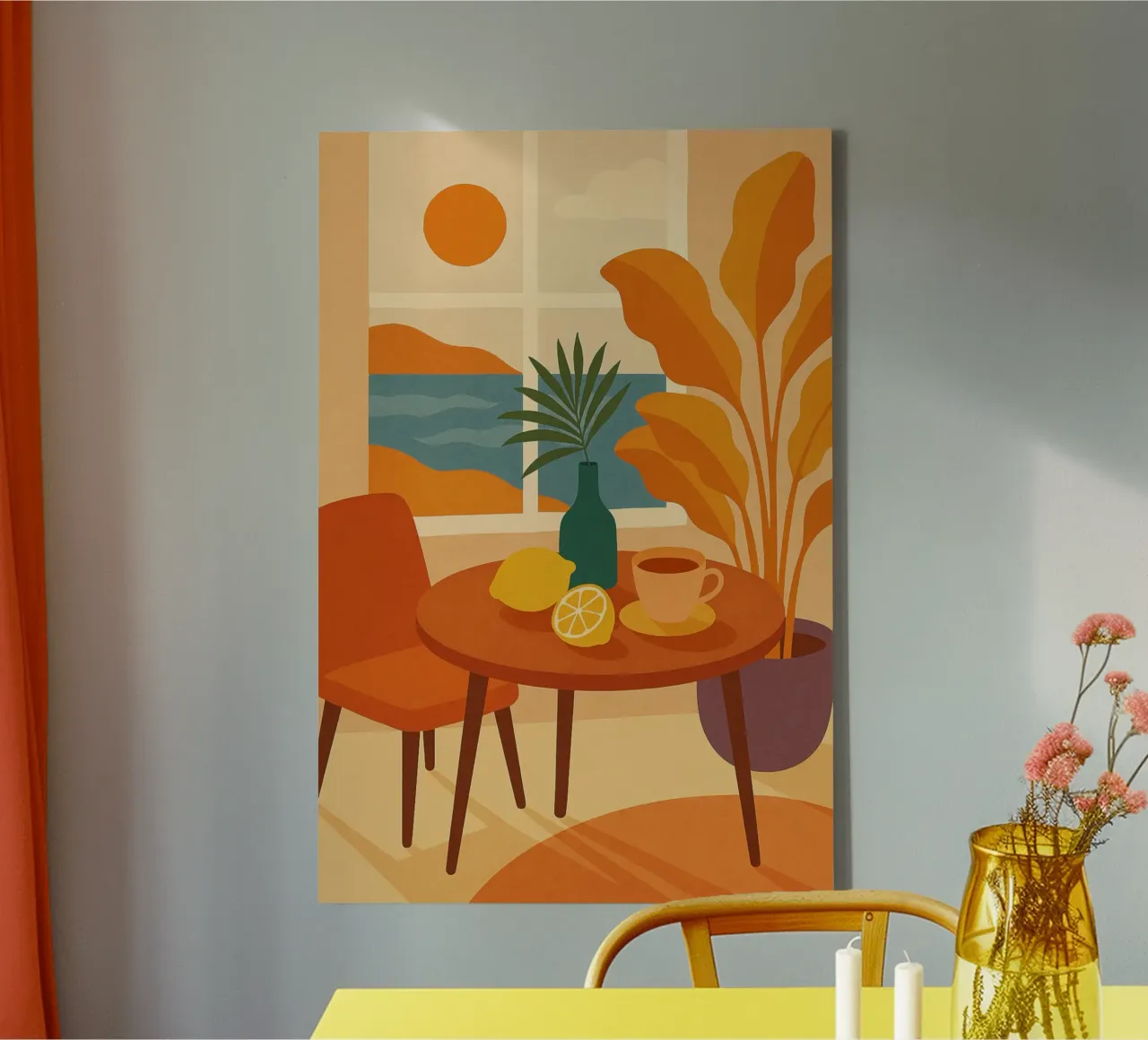 Lemon & Light canvas by Studio M