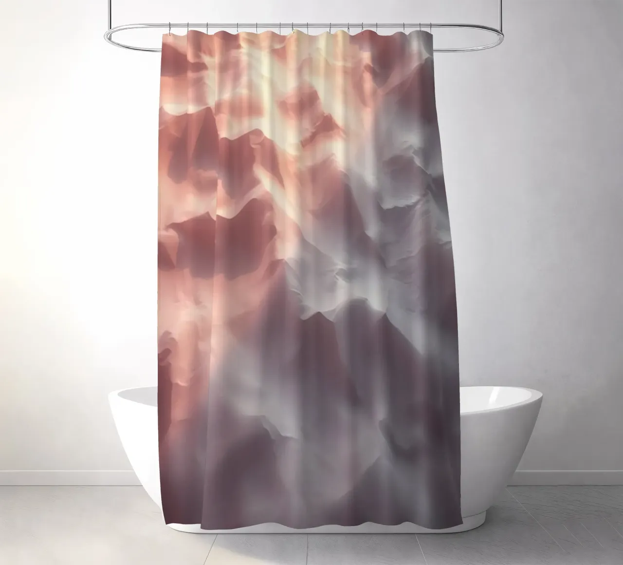 Abstract textured background in soft neutral tones shower curtain by DesignDoodle