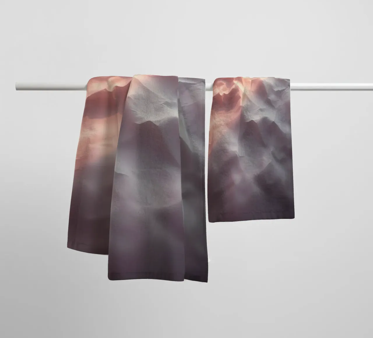 Abstract textured background in soft neutral tones towel by DesignDoodle