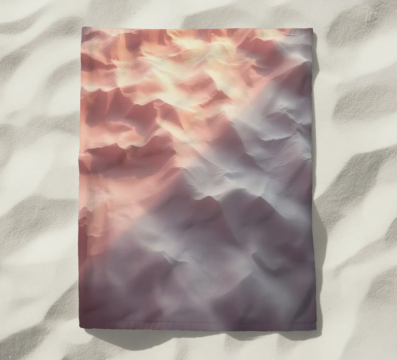 Abstract textured background in soft neutral tones beach towel by DesignDoodle