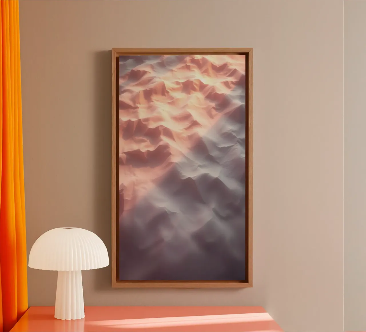 Abstract textured background in soft neutral tones canvas by DesignDoodle