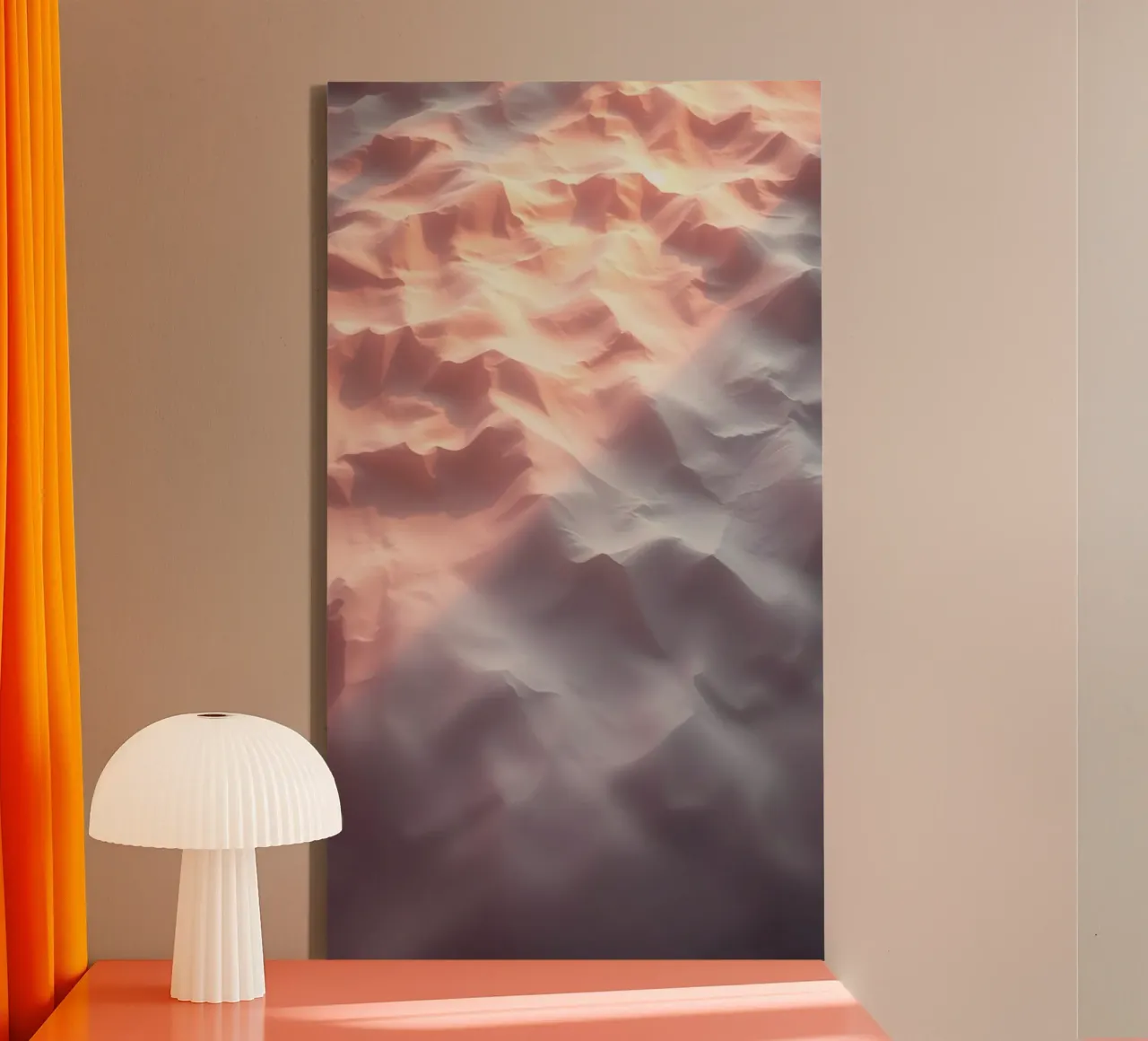 Abstract textured background in soft neutral tones canvas by DesignDoodle