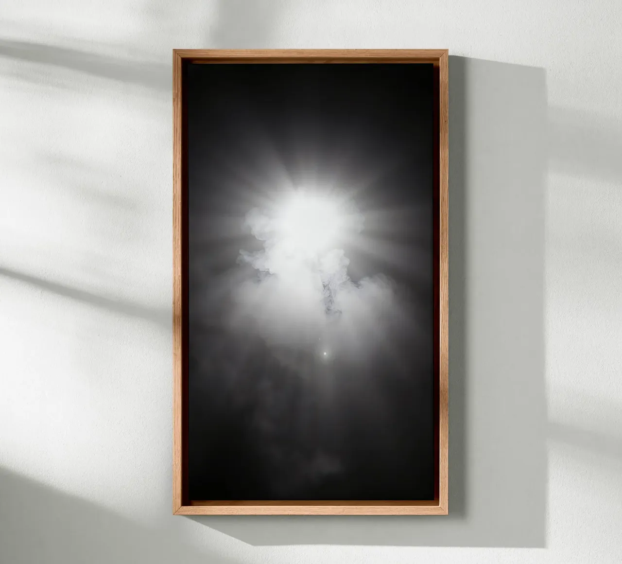 Bright sunlight breaking through clouds creates a stunning canvas by DesignDoodle
