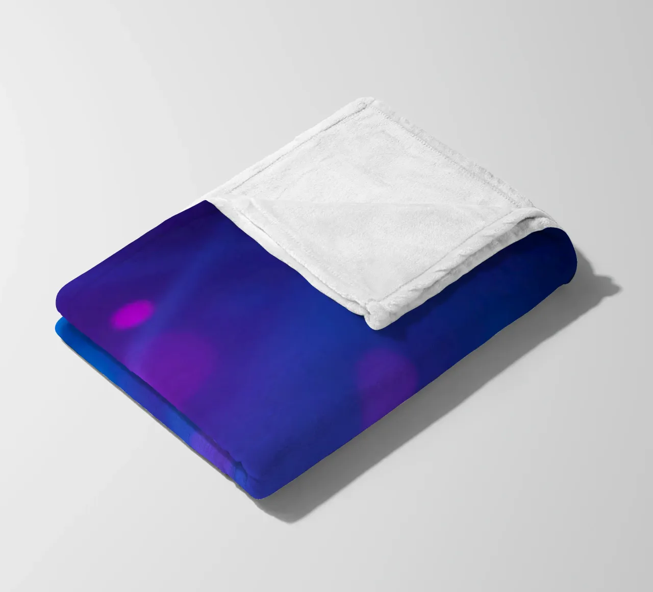 abstract design with blue and pink light rays fleece blanket by DesignDoodle