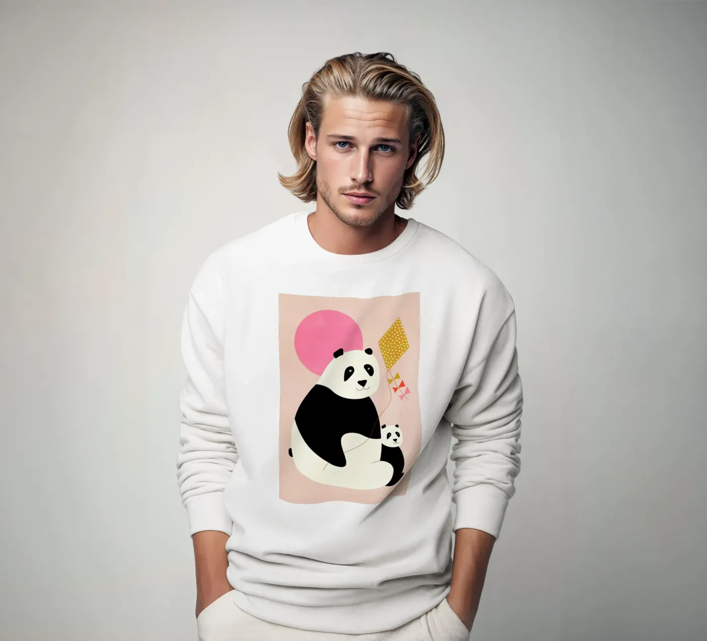 Panda Bears sweatshirt van Little Flourishes