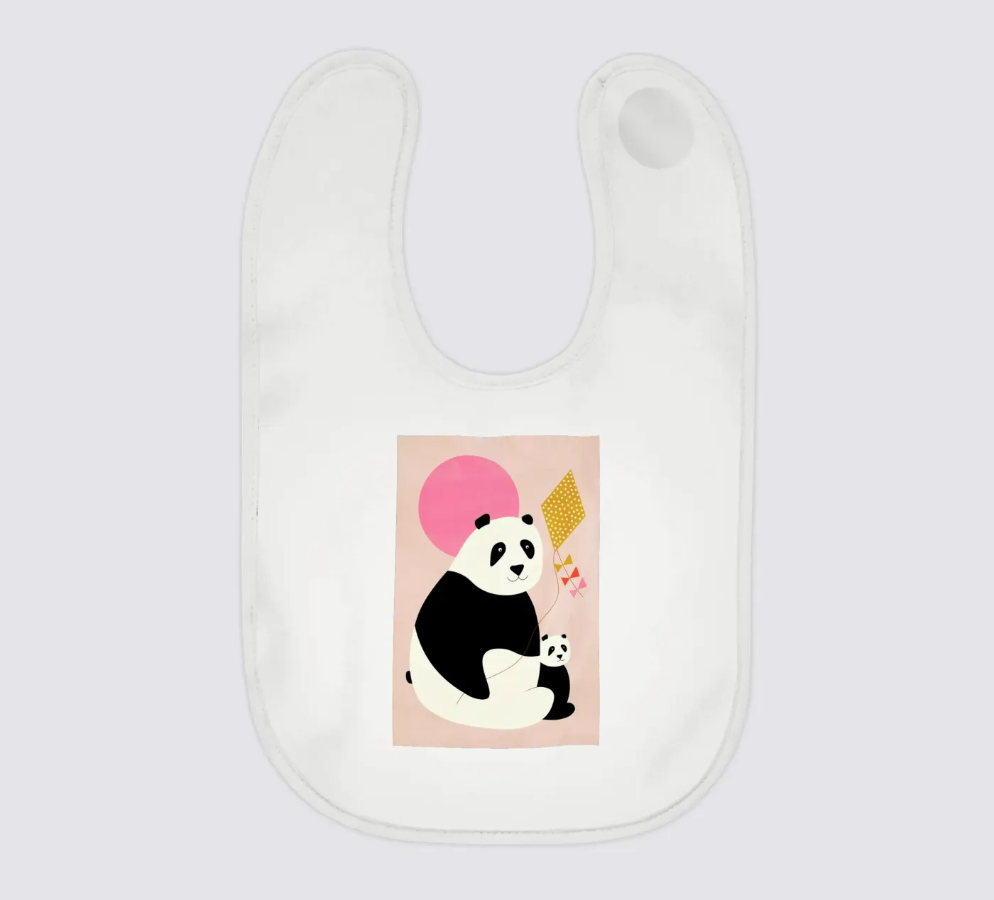 Panda Bears Babylätzchen von Little Flourishes