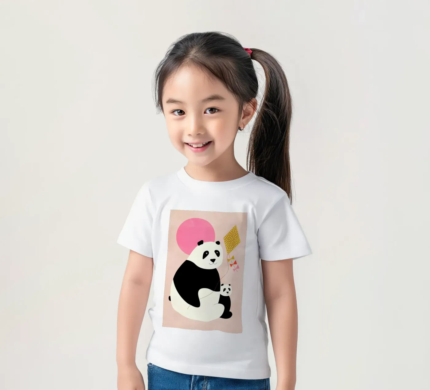 Panda Bears kinder t-shirt van Little Flourishes