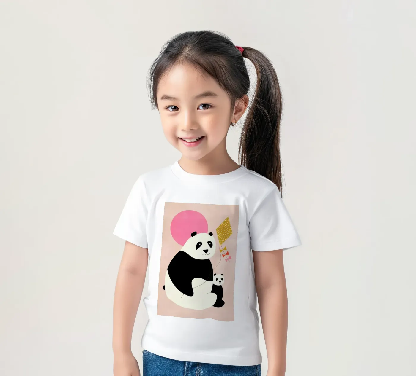 Panda Bears kinder t-shirt van Little Flourishes