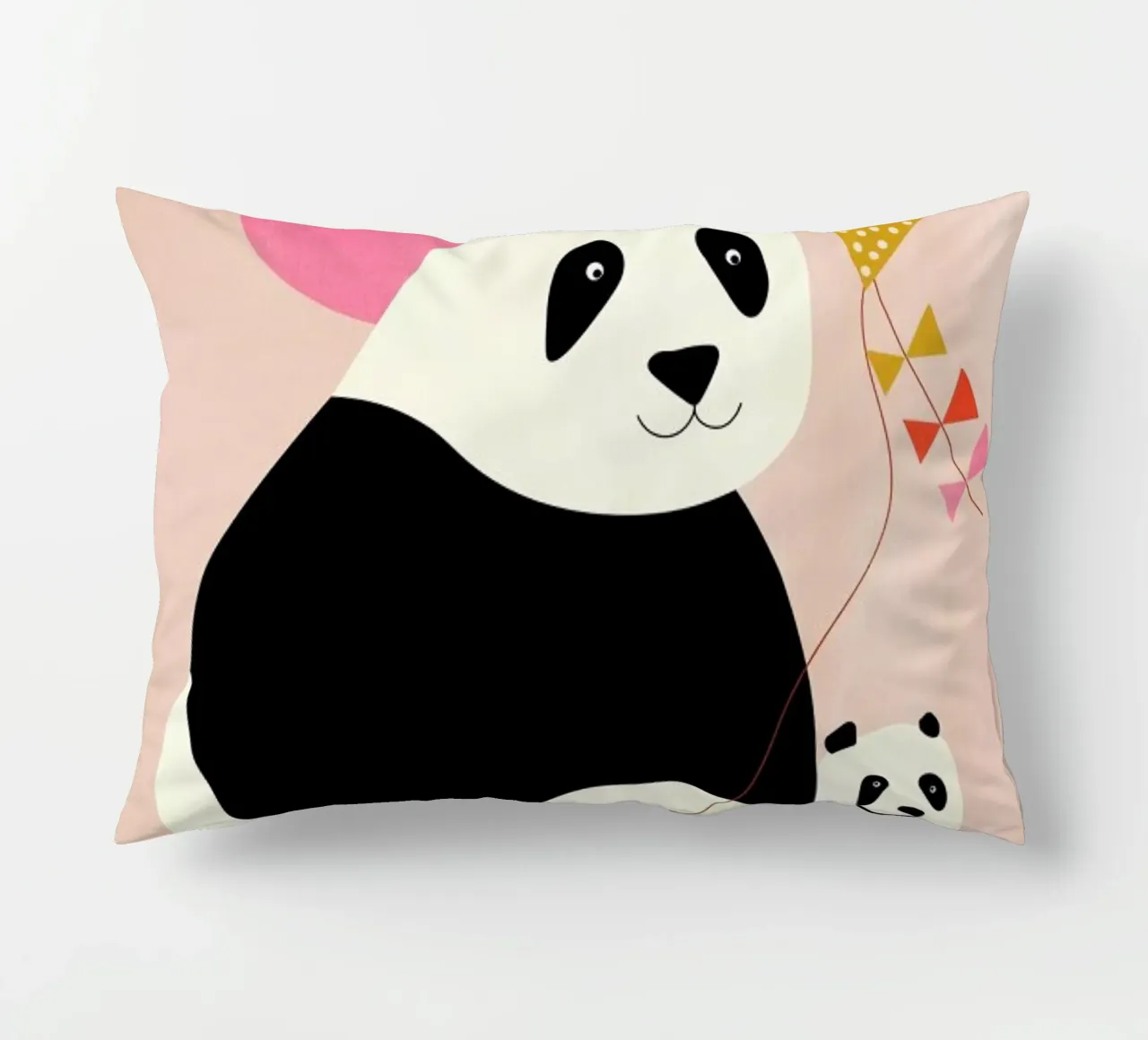 Panda Bears decorative cushion by Little Flourishes