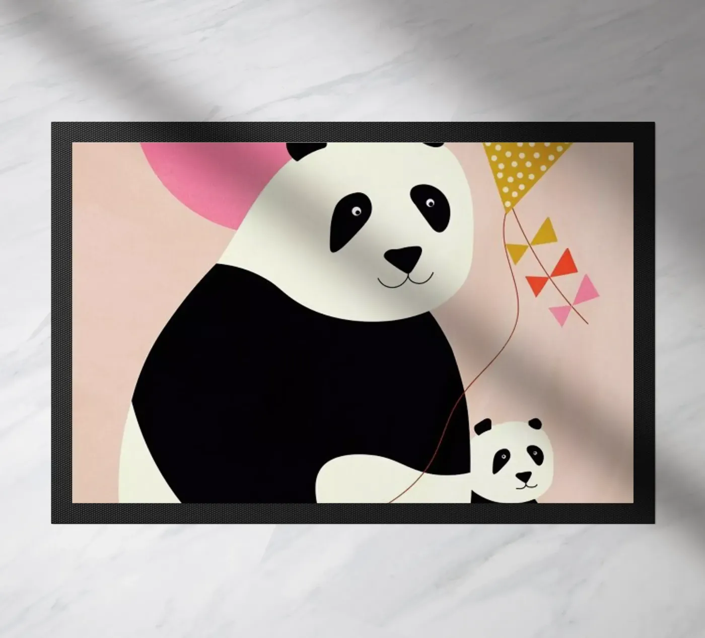 Panda Bears deurmat van Little Flourishes