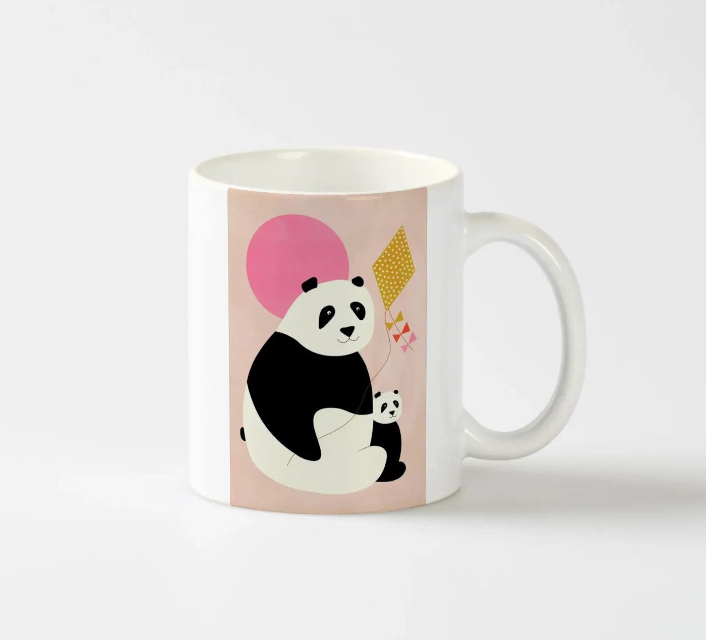 Panda Bears Keramik Tasse von Little Flourishes