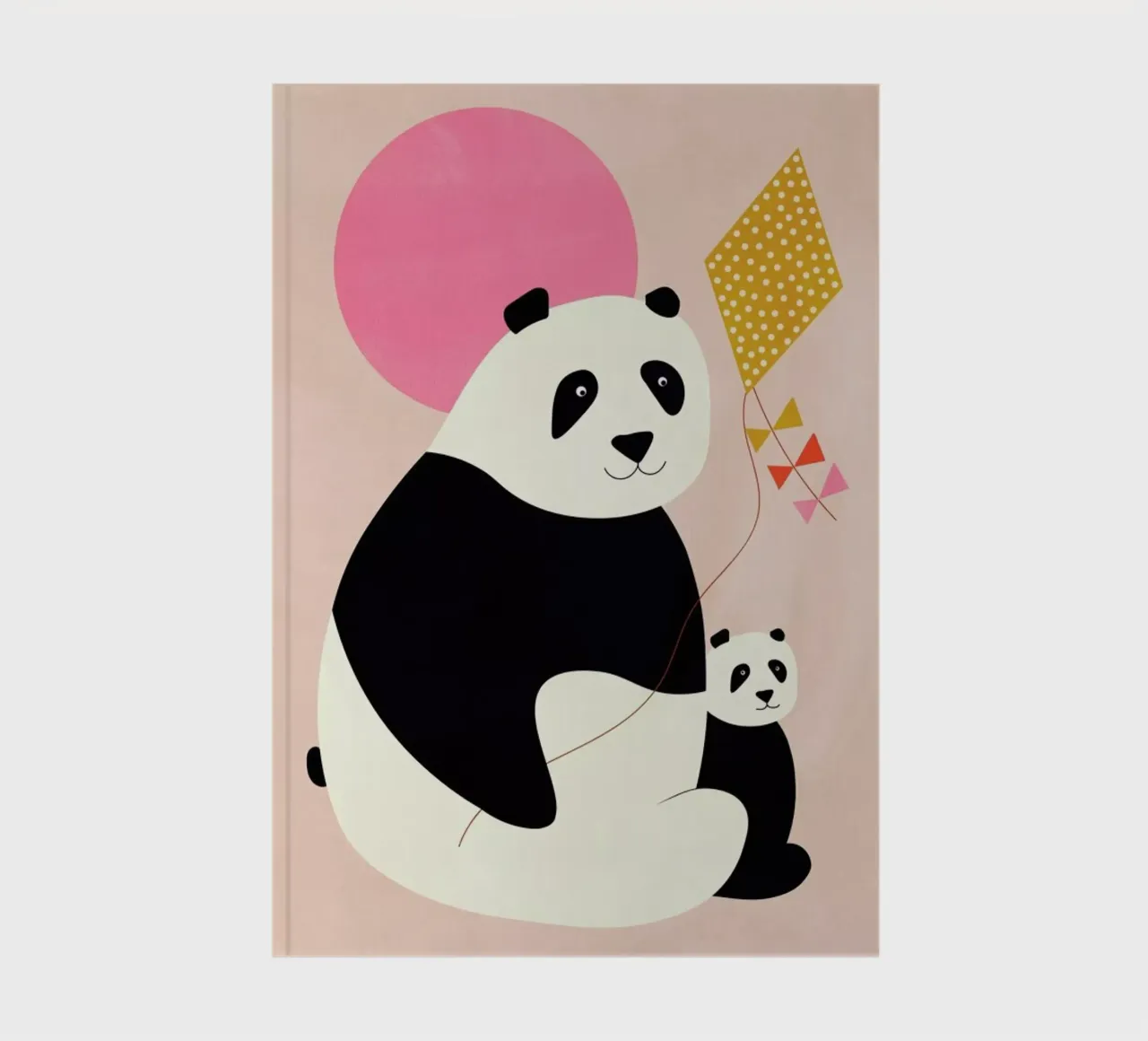 Panda Bears notebook by Little Flourishes