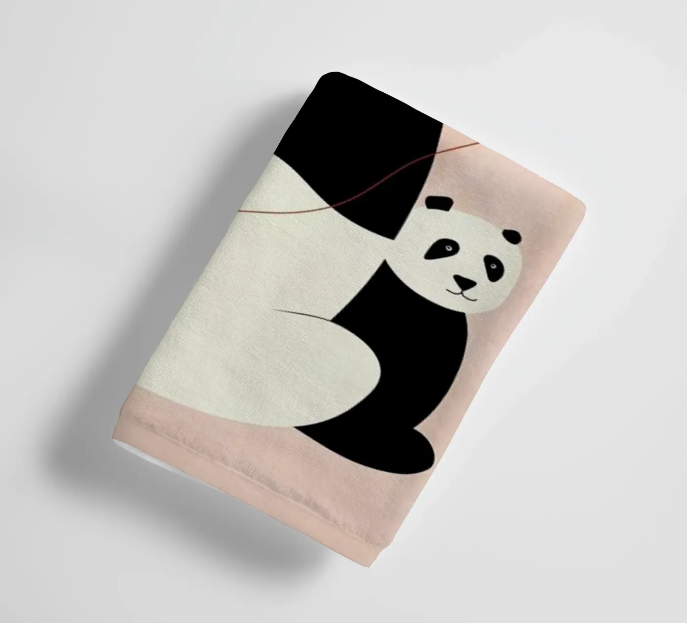 Panda Bears badhanddoek van Little Flourishes
