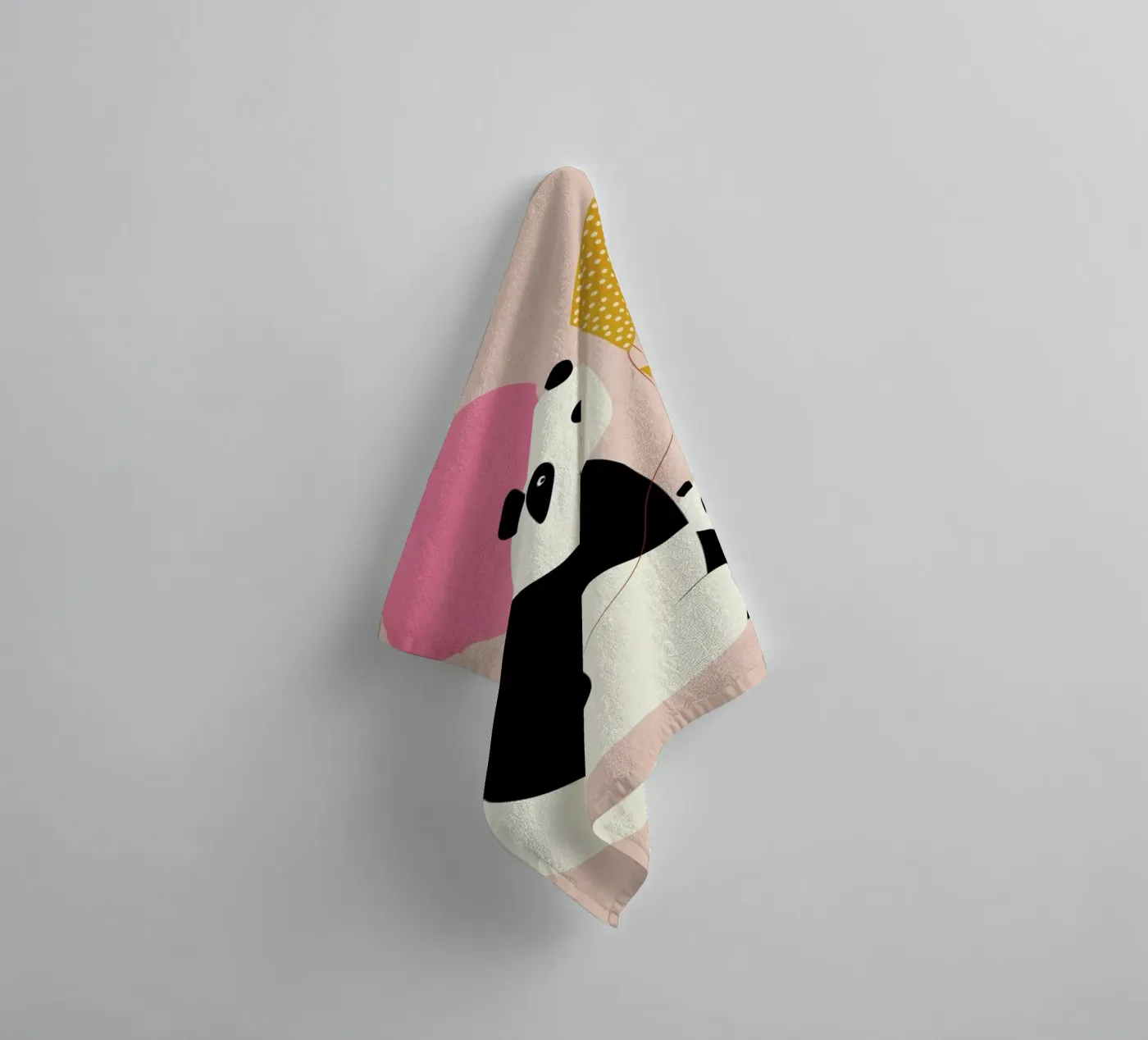 Panda Bears towel by Little Flourishes