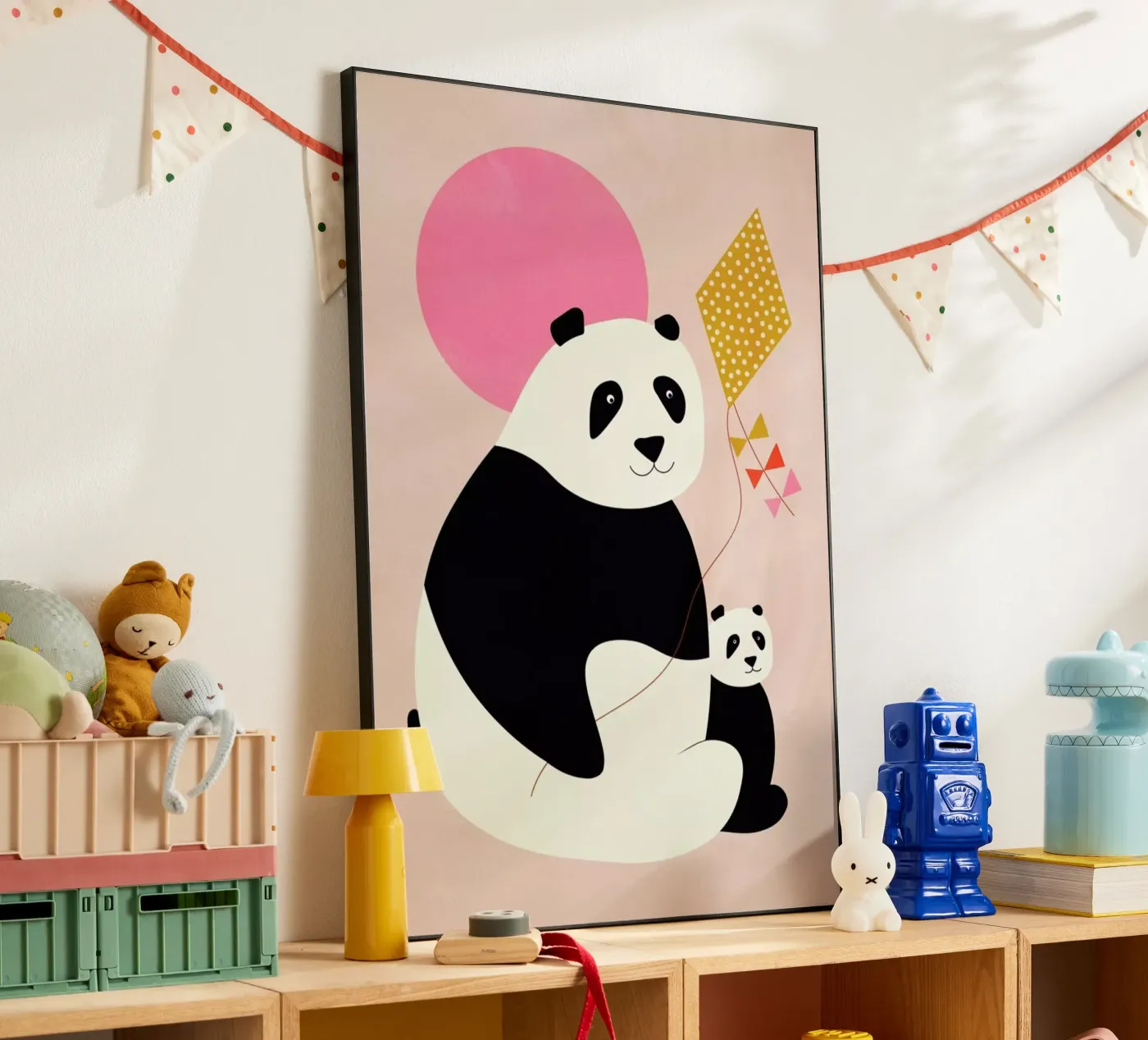 Panda Bears pannello forex da Little Flourishes