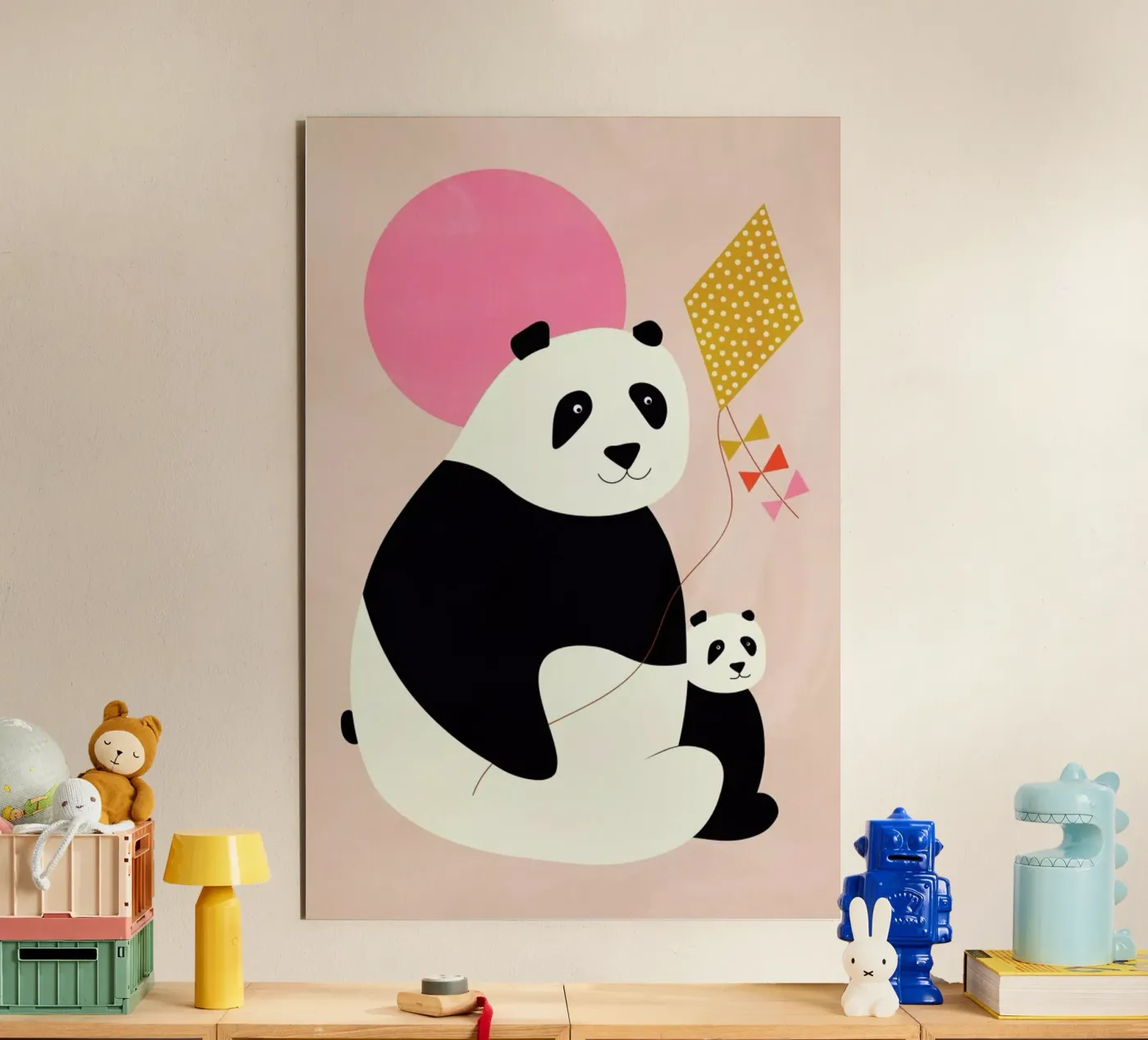 Panda Bears pannello forex da Little Flourishes