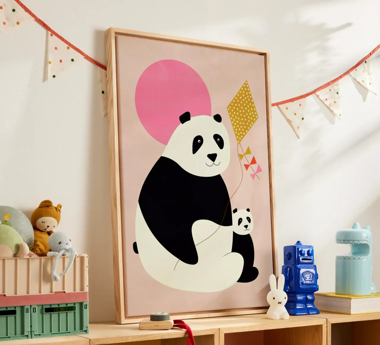 Panda Bears tela da Little Flourishes