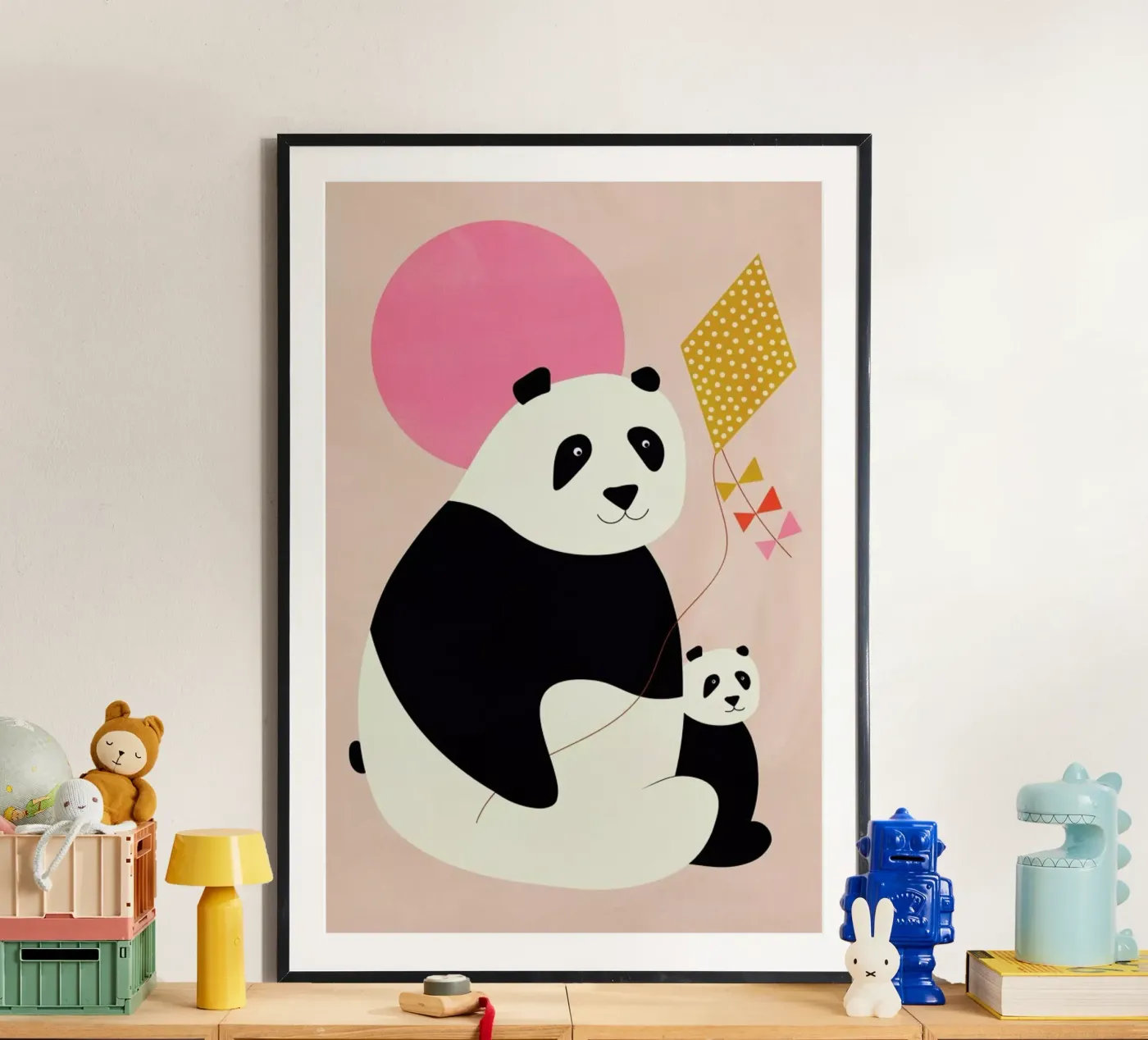 Panda Bears Poster von Little Flourishes