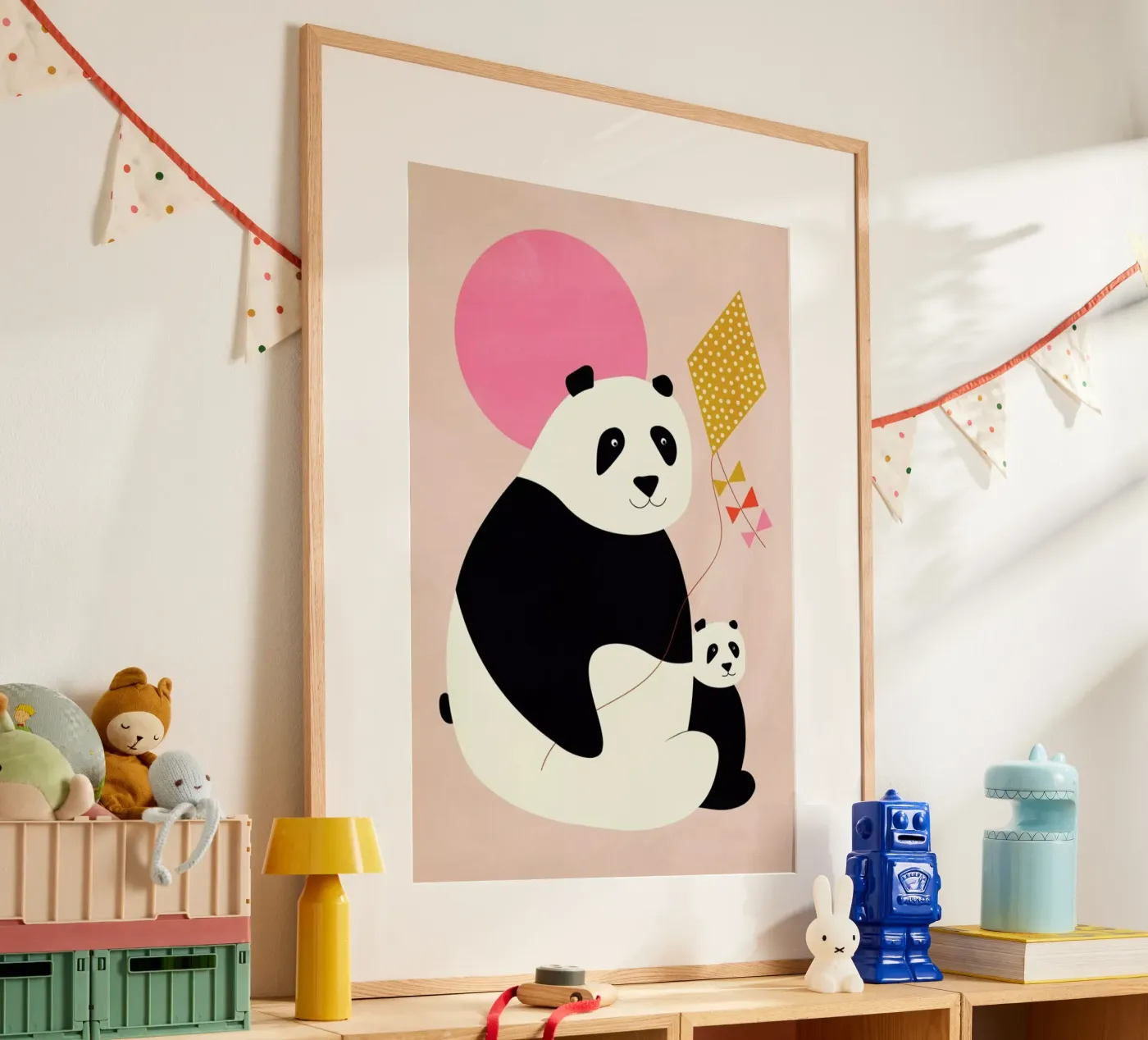 Panda Bears Poster von Little Flourishes