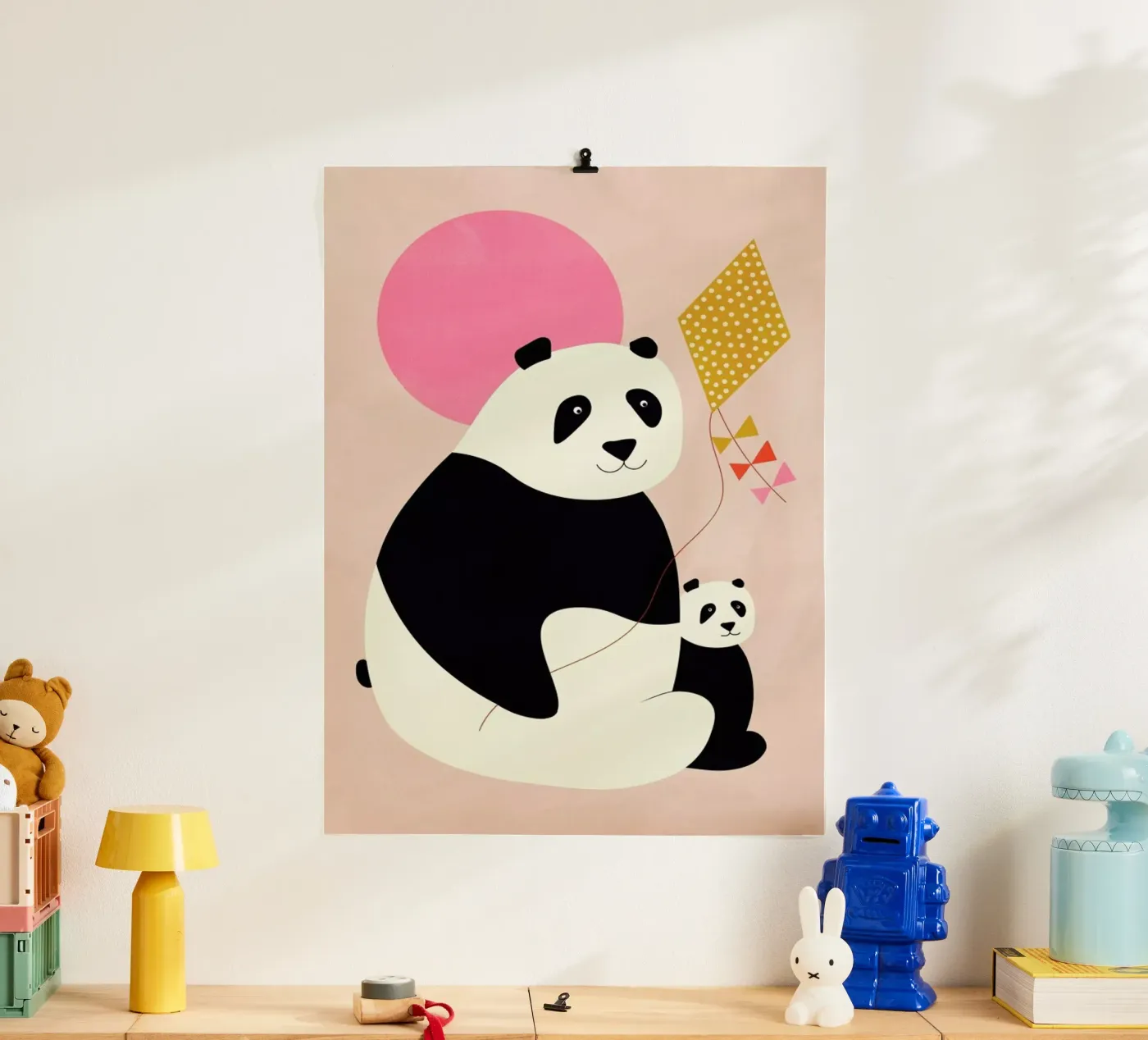 Panda Bears Poster von Little Flourishes