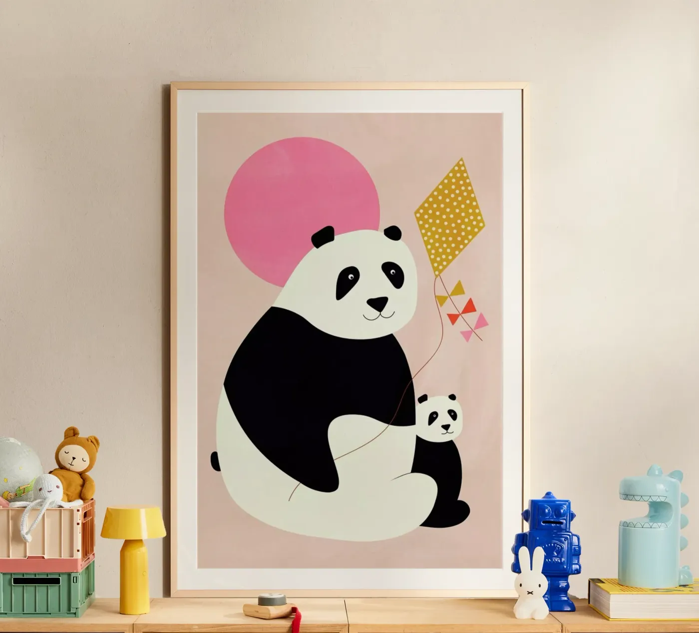Panda Bears Poster von Little Flourishes