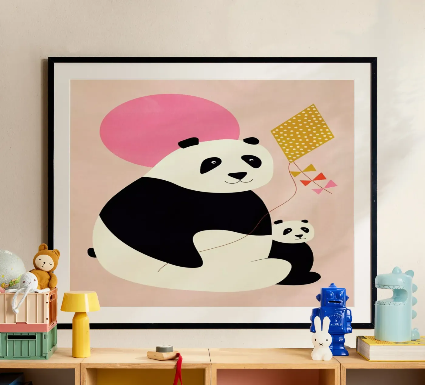 Panda Bears Poster von Little Flourishes