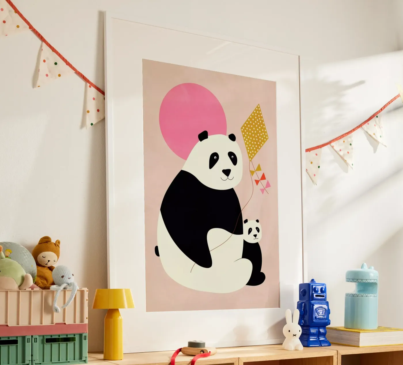 Panda Bears Poster von Little Flourishes