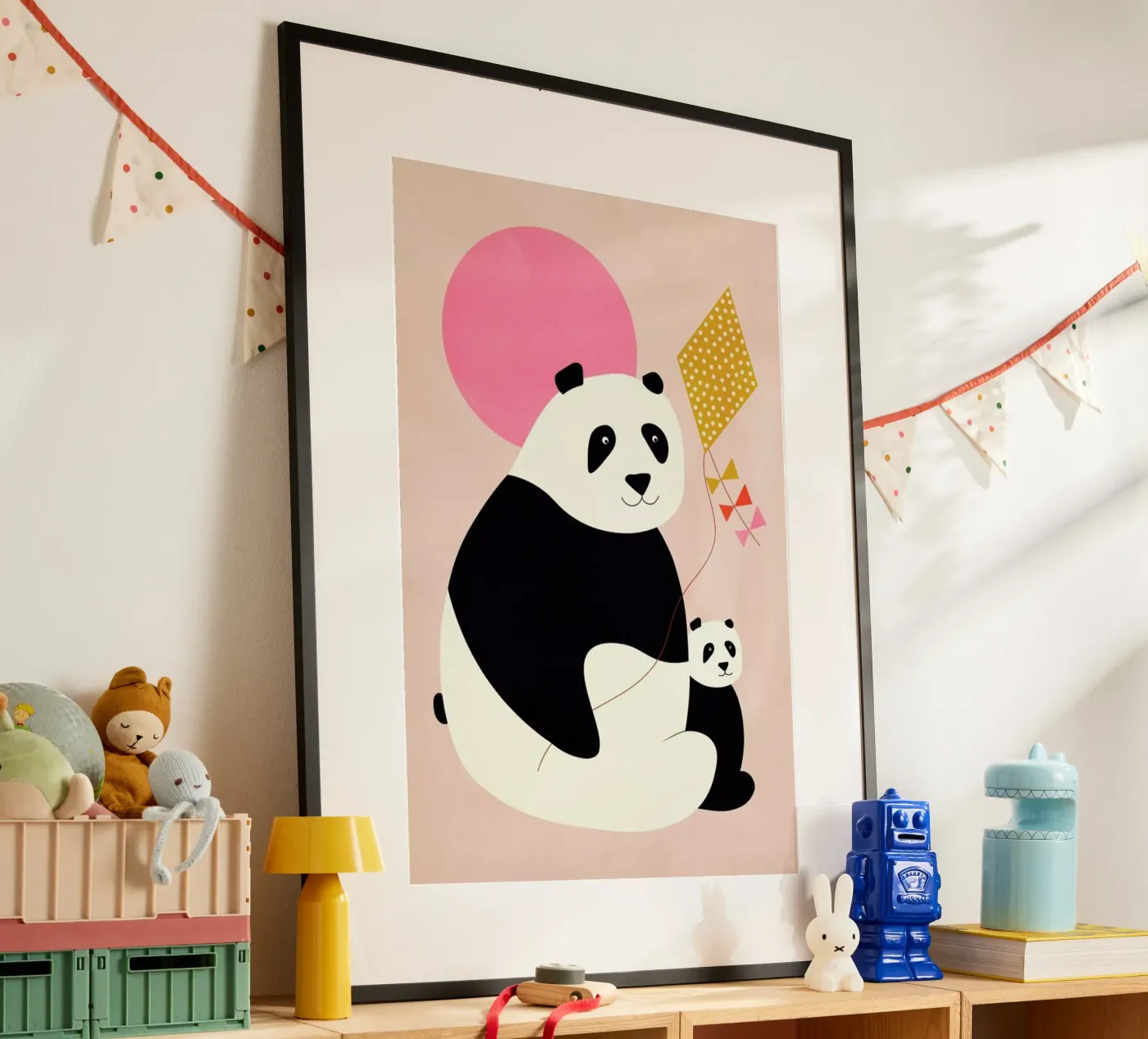 Panda Bears Poster von Little Flourishes