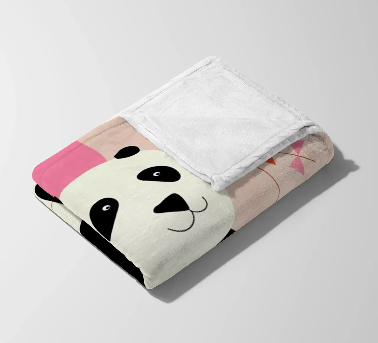 Panda Bears fleece blanket by Little Flourishes