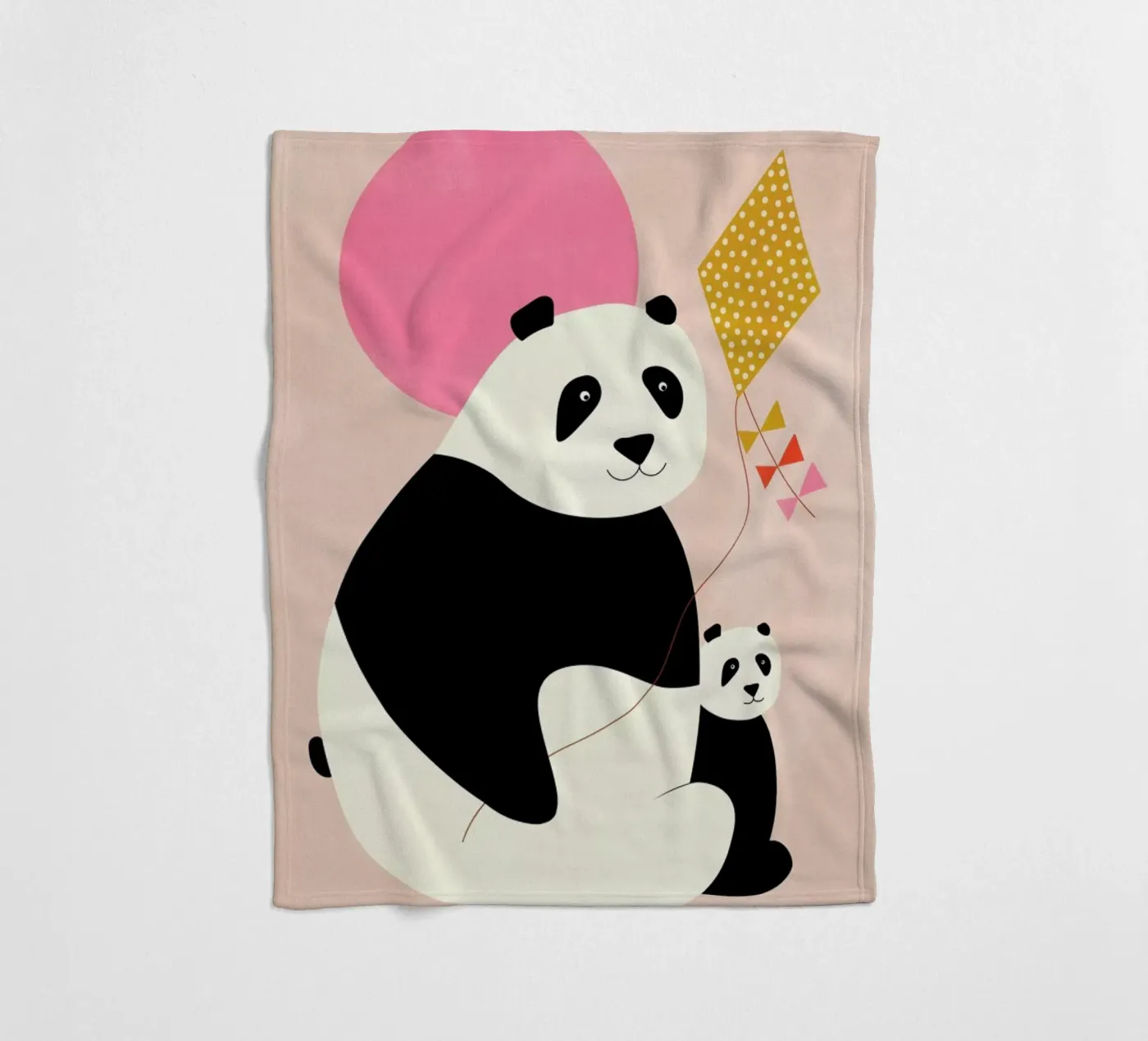 Panda Bears plaid polaire de Little Flourishes