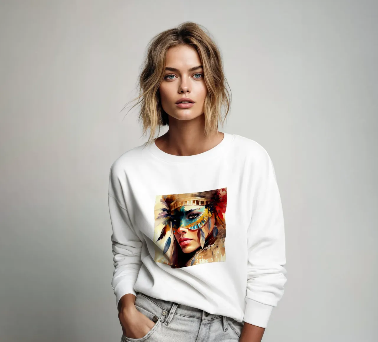 Poderosa mujer de carnaval sudadera de Chromatic Fusion Studio