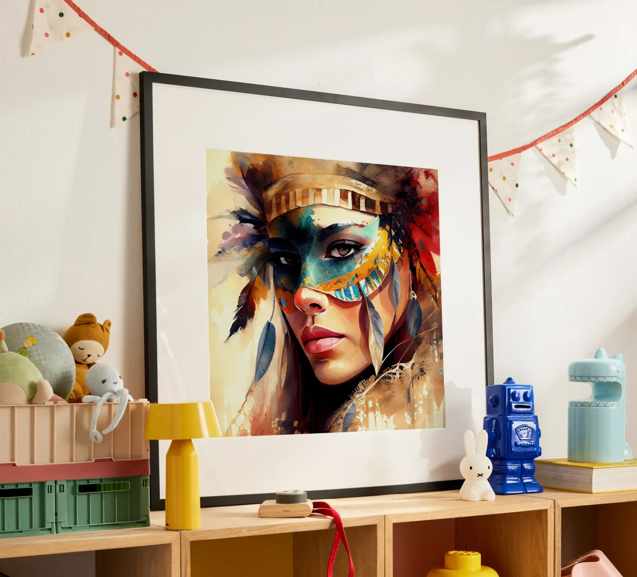 Poderosa mujer de carnaval hahnemühle de Chromatic Fusion Studio