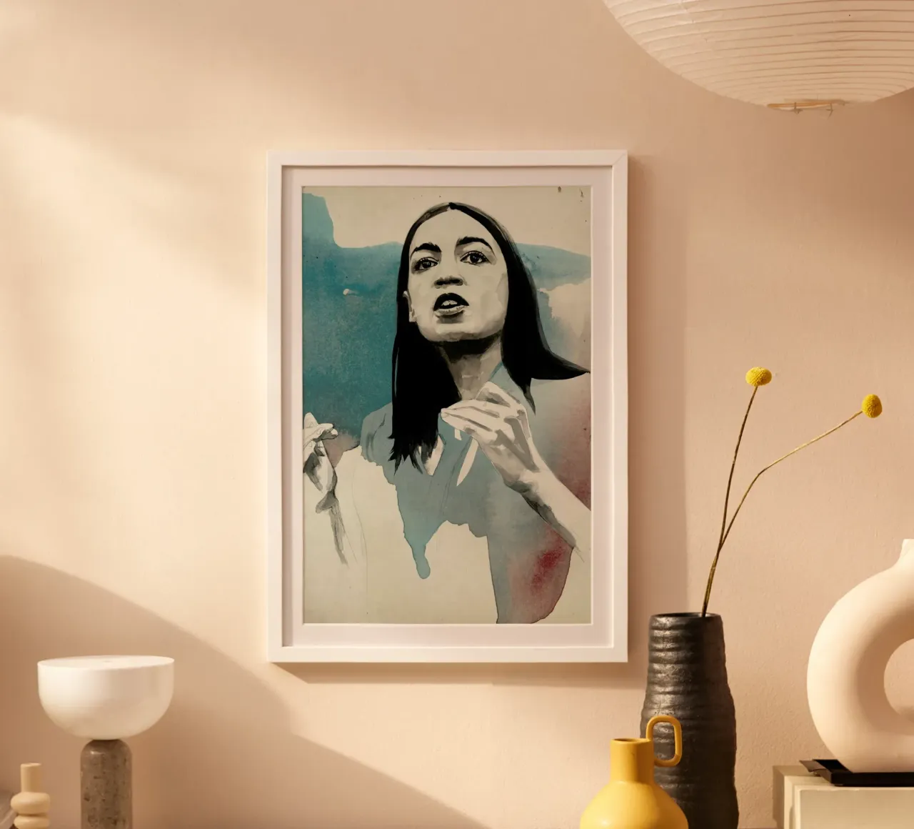 Alexandria Ocasio Cortez carta hahnemühle da David Diehl