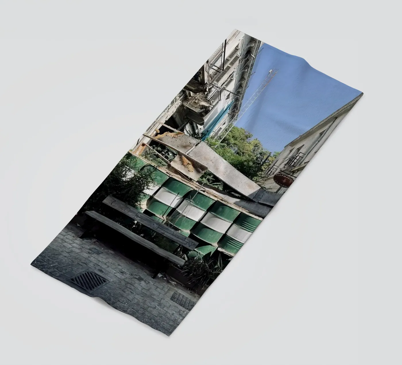 Borderland beach towel by ChiasMata CozMos