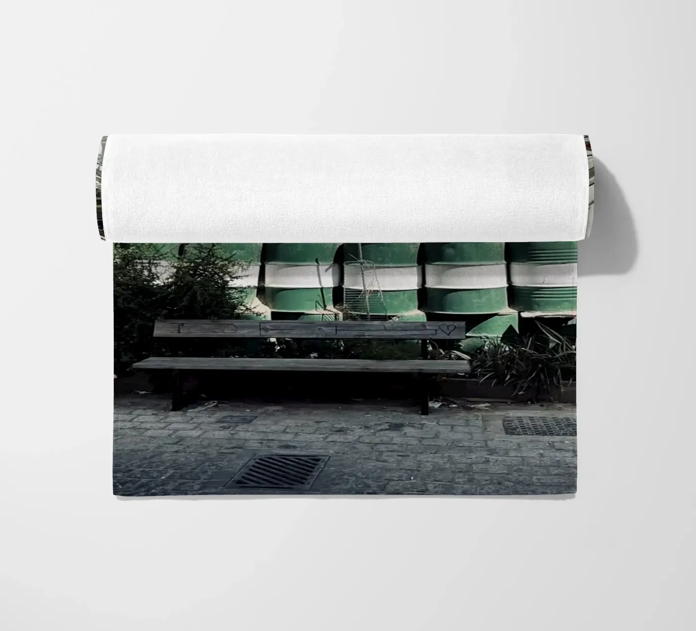 Borderland beach towel by ChiasMata CozMos