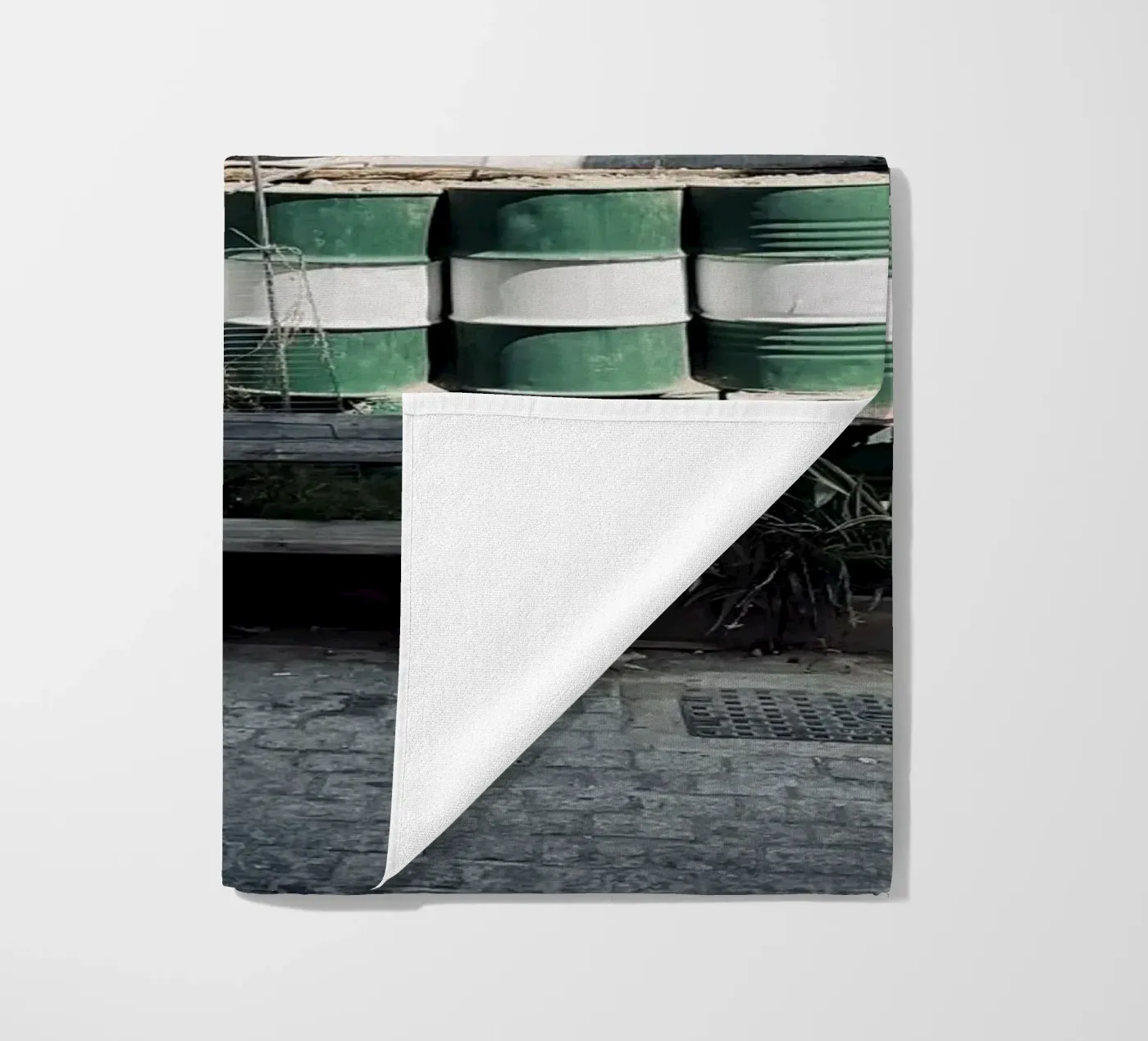 Borderland beach towel by ChiasMata CozMos