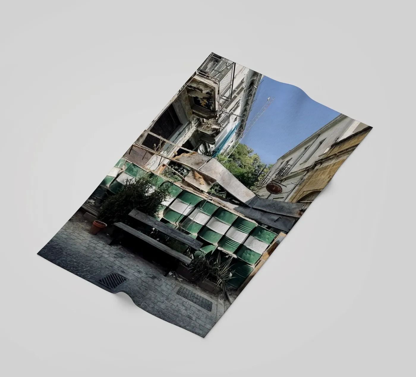 Borderland beach towel by ChiasMata CozMos