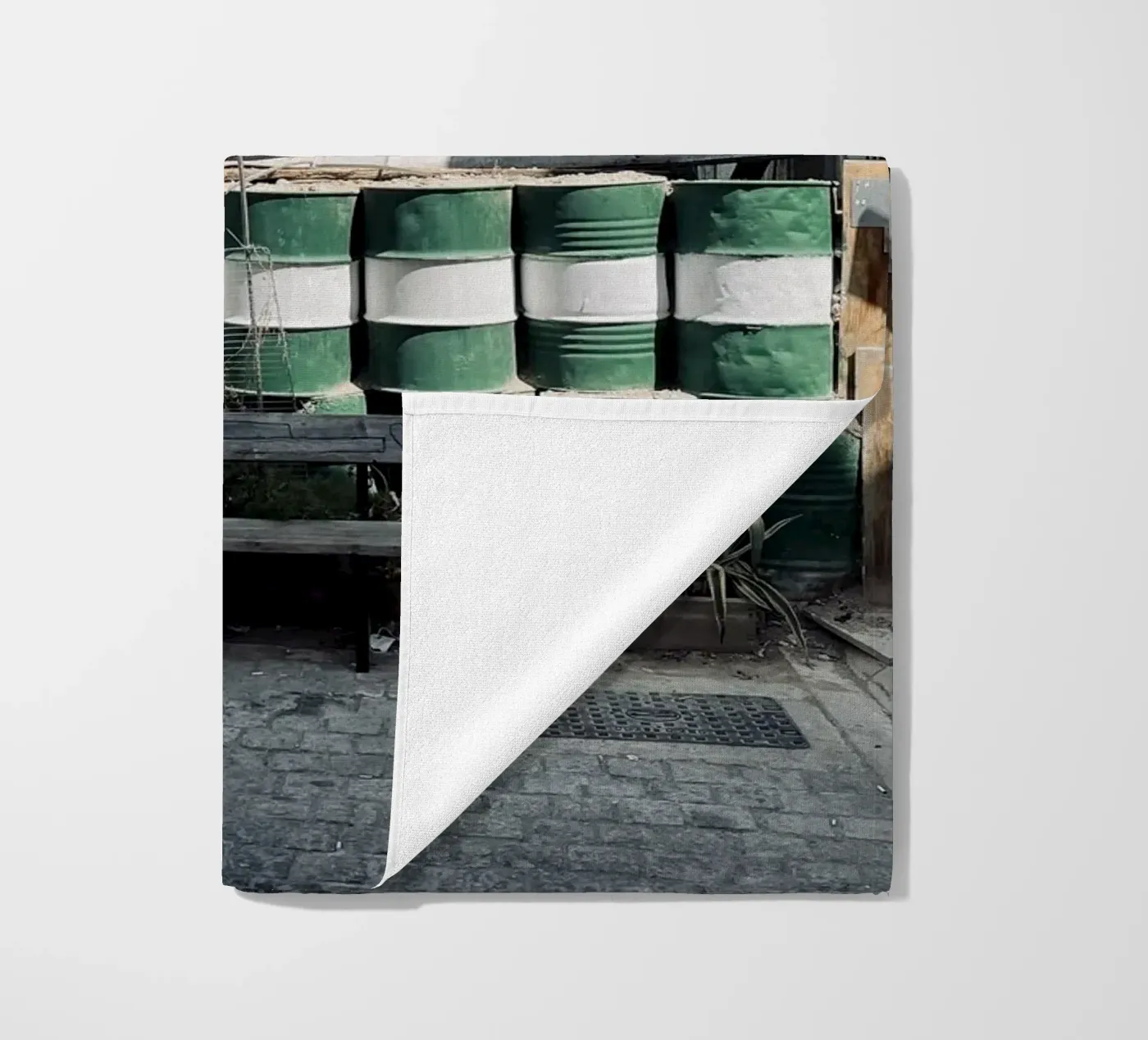 Borderland beach towel by ChiasMata CozMos