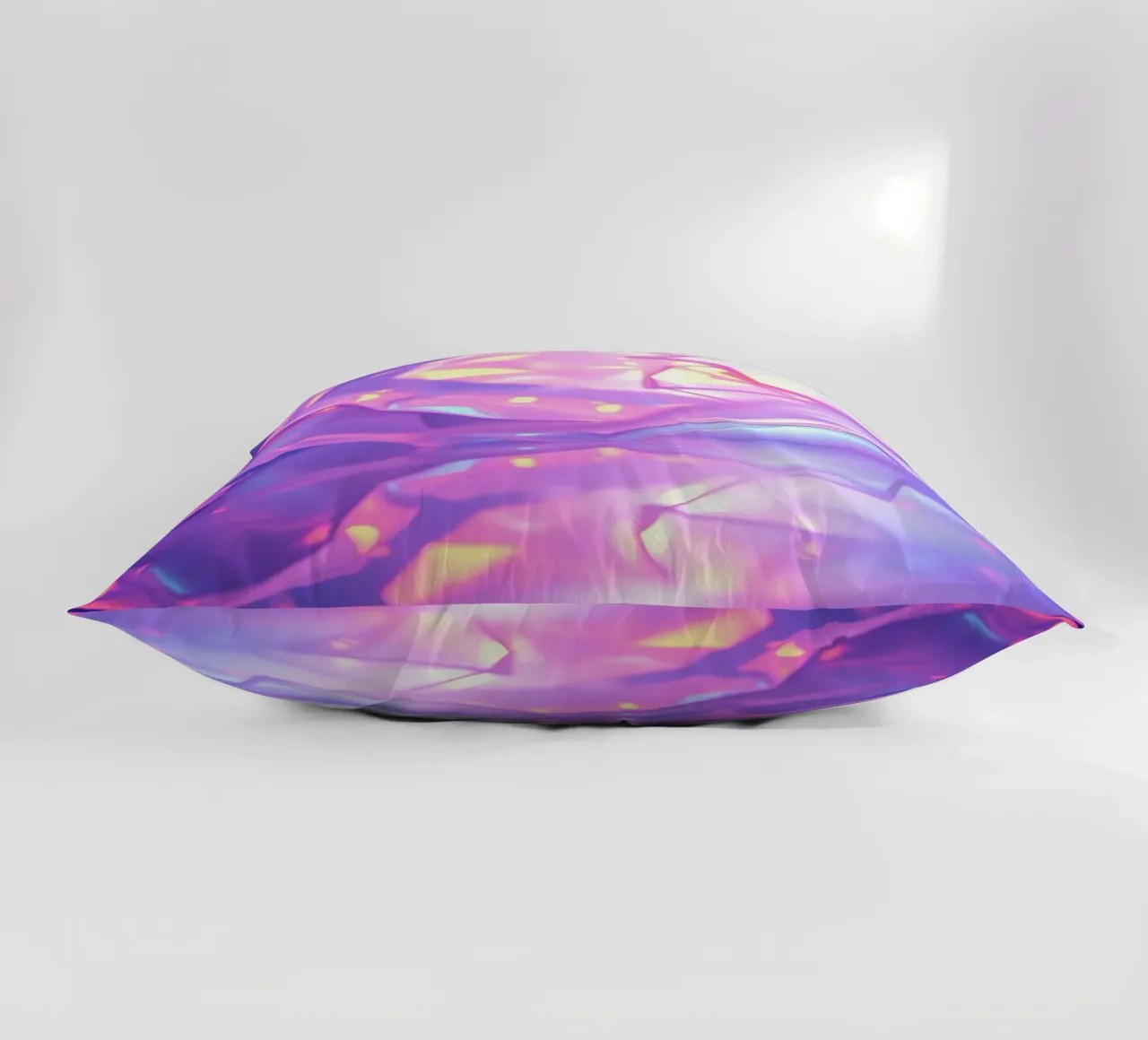 Forme geometriche astratte colorate che riflettono una superficie liscia cuscino da DesignDoodle