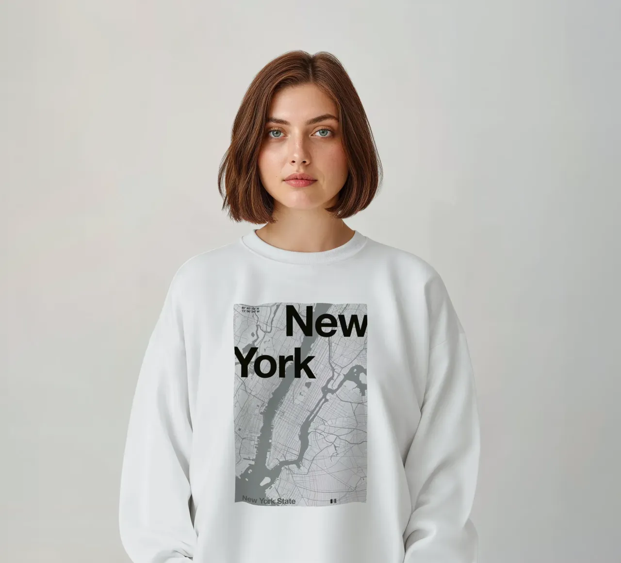 New York Minimal Map felpa da Florent Bodart
