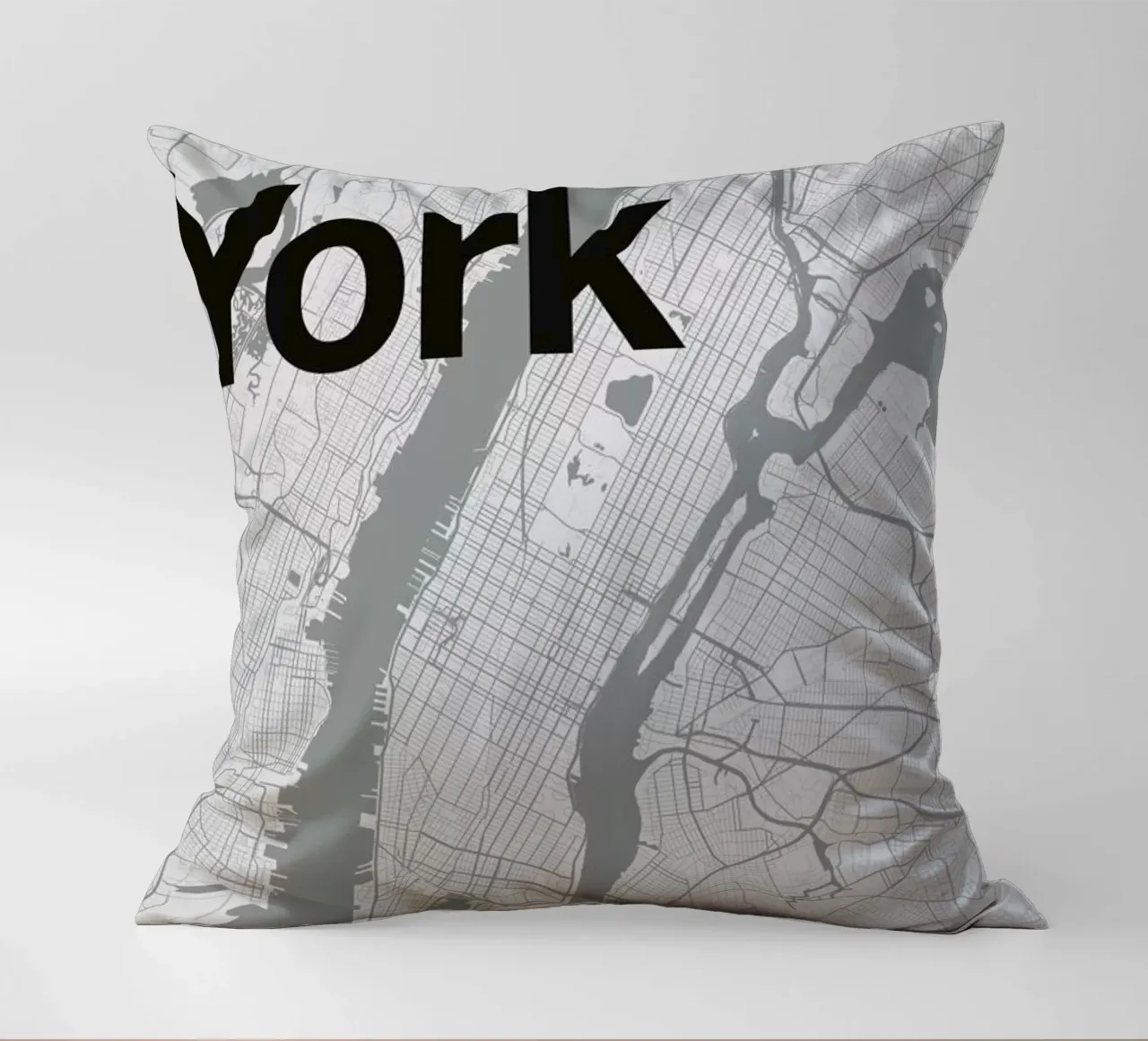 New York Minimal Map cuscino da Florent Bodart